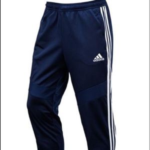 Blue adidas track pants